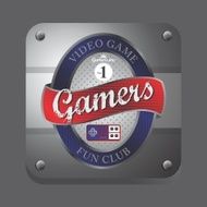 video game theme label sticker N6
