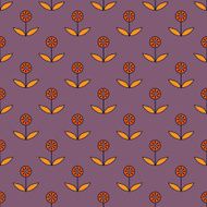 Seamless pattern with small decorative flowers N2