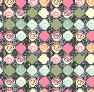 Geometric abstract seamless pattern motif background Colorful s N6