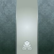 Floral Background With Pattern And Frame - Illustration