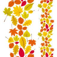 Seamless pattern with autumn leaves N7
