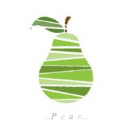 Vector of fruit pear icon