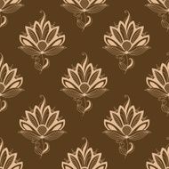 Floral motif repeat seamless pattern