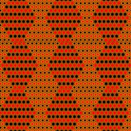 abstract red with black hexagon pattern background N2