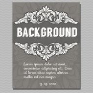 Vector vintage border frame N11