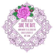 Vector vintage border frame N12