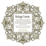 Vector vintage border frame N13