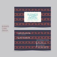 simple casual vector business card set