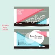 geometric vector business card