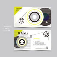 vector business card set with design sense