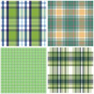 Vector tartan textile texture set N11