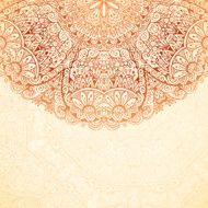 Ornate vintage background in mehndi style N10