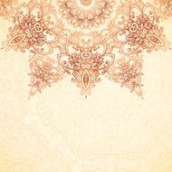 Ornate vintage background in mehndi style N11