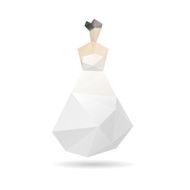 Bride abstract isolated on a white backgrounds vector illustration