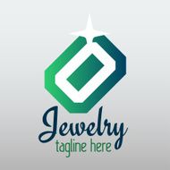 Vector jewelry design on grey background