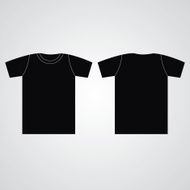 T-shirt template Front and back N4