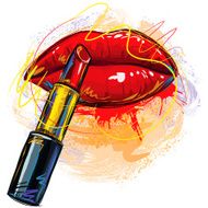 Sexy Red lips and Lipstick