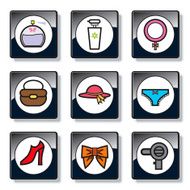 beauty icon set