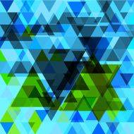 abstract vector blue triangle pattern background