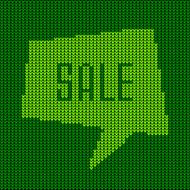 Green Knitted Sale Bubble