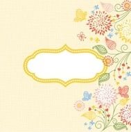 floral frame N54
