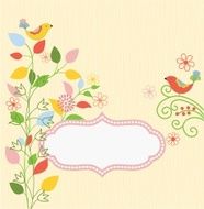 floral frame N55