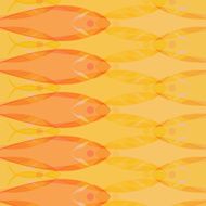 abstract yellow fish shape background N2