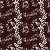 Orchids seamless ornament