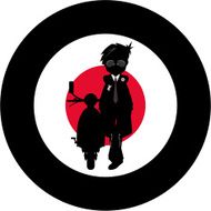 Mod Boy &amp; Scooter Silhouette