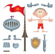 Dress knight vector