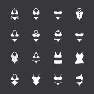 Swimwear Icons - White Series