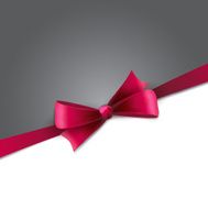 Red gift bows with ribbons
