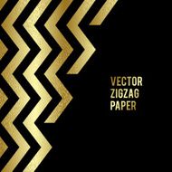 Banner design Abstract template background with gold zigzag shapes N2