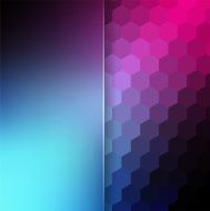 abstract background consisting of hexagons and matt glass N47