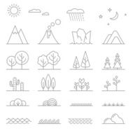 Landscape line elements