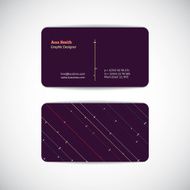 Business card line pattern