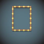 Frame with electric bulbs N3