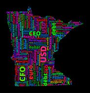 Minnesota State on Business and Finance Word Cloud N2