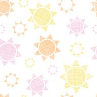 Abstract textile colroful suns geometric seamless pattern background