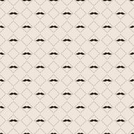 Seamless pattern with mustache