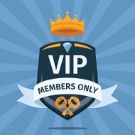 VIP Club members only vector background