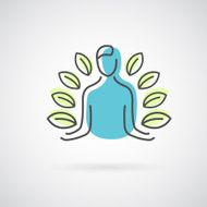 Yoga design logo