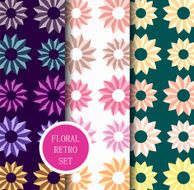 abstract vector floral pattern background