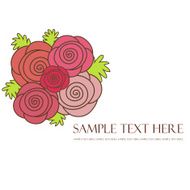 Floral background of roses