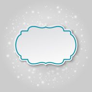 Vector Christmas paper Cut out style with inner shadow N3