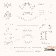 Vintage Vector Ornaments Decorations Design Elements