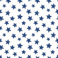 Seamless pattern with hand drawn stars