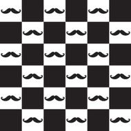 Mustache seamless pattern N9