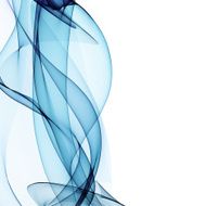 abstract blue line wave water isolated on white background N4