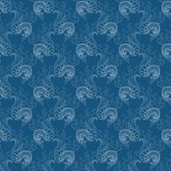 Vector seamless pattern with lilies of the valley